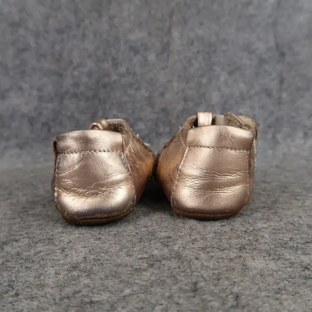 Livie & Luca Shoes Baby 6-12 Months Cora III Rosegold Metallic Mary Jane Leather